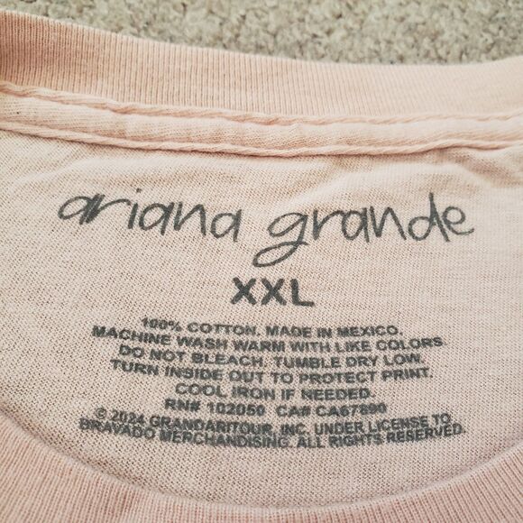 Ariana Grande Eternal Sunshine Tracklist Size 2XL Pink Unisex T-Shirt Album - Picture 3 of 6